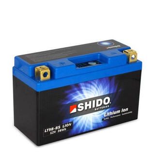 Shido LT9B-BS Lithium - 12V ATV/MC/Snøscooter Batteri 12V, 3Ah, 36Wh, 150x65x106